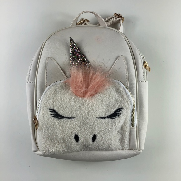 Other - White Unicorn Mini Backpack